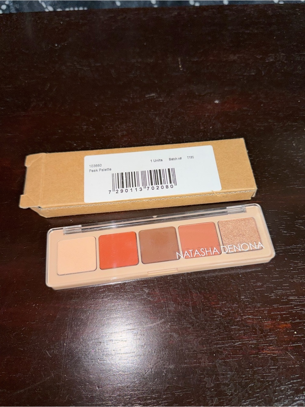 Natasha Denona Peak Mini Eyeshadow Palette — Cream, Orange, Brown, Copper NIB